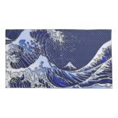 Housse D'oreillers Grande vague Hokusai dans le style Chrome (Dos-gauche)