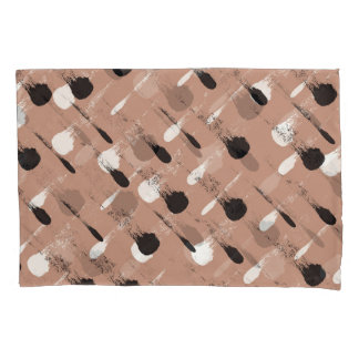 Housse D'oreillers Grandes géométriques Brown Motif sans fil