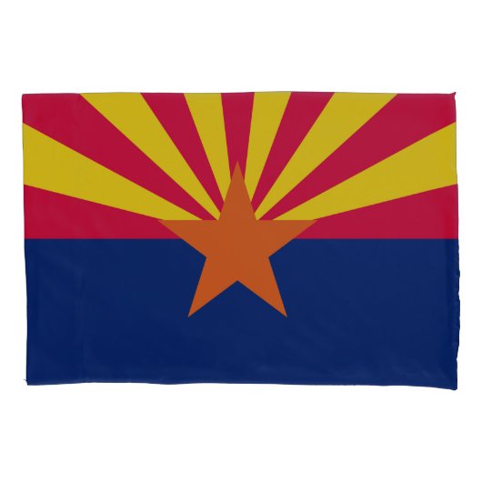 Housse D'oreillers Graphique Drapeau dynamique de l'état de l'Arizona (devant)