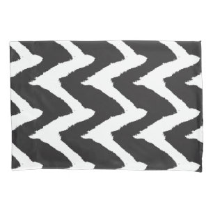 Housse D'oreillers Graphique noir blanc