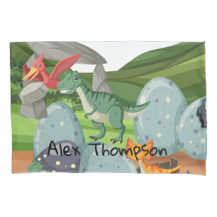 Housse D'oreillers Graphisme personnalisé d'animal sauvage dinosaure