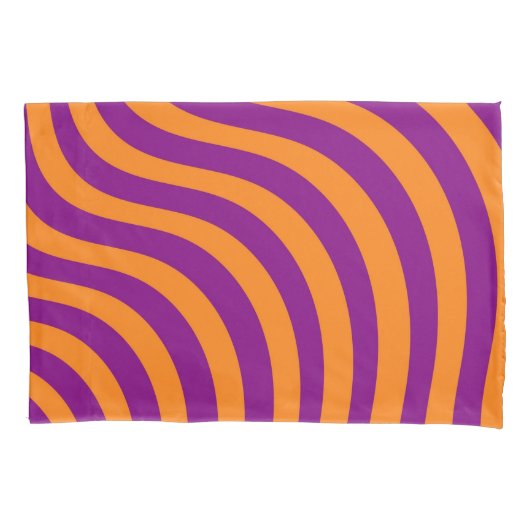 Housse D'oreillers Gras Orange Purple Zebra Stria Printemps été (devant)