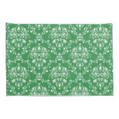Housse D'oreillers Grass vert et blanc Damas (Dos-Droit)