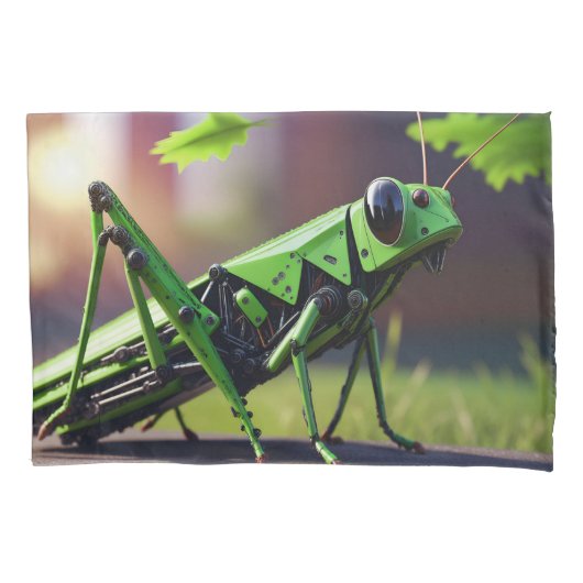 Housse D'oreillers Grasshopper mécanique (devant)