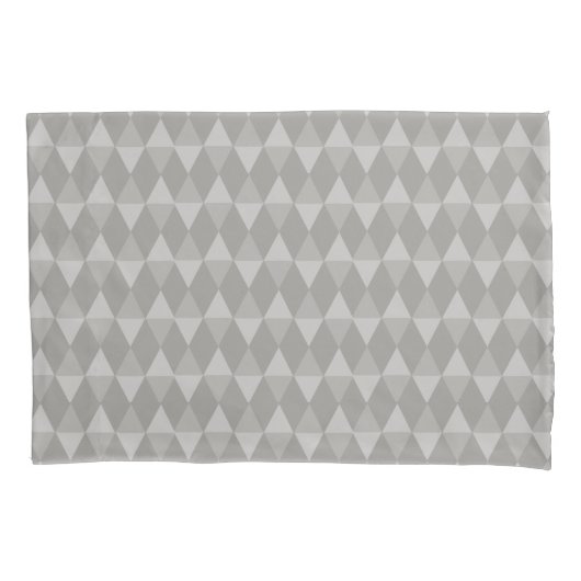 Housse D'oreillers Gray Diamond Pattern (devant)