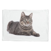 Housse D'oreillers Gray Tabby Cat (Dos)