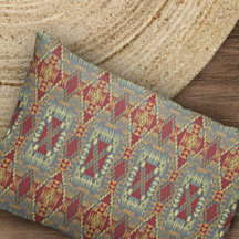 Gray Tan Brown Ochre ivoire Red Tribal Art Motif