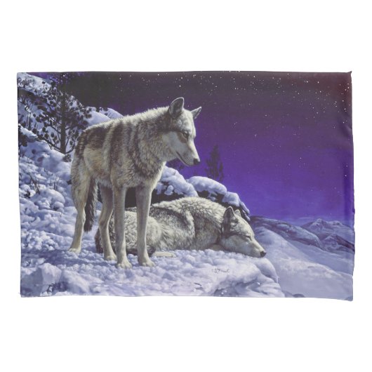 Housse D'oreillers Gray Wolves (devant-gauche)