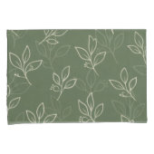 Housse D'oreillers Green Leaf Pillowcase Set (devant-Droit)