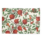 Housse D'oreillers Grenades et papillons Bella sur blanc (Dos-gauche)