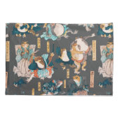 Housse D'oreillers Grenouille japonaise ukiyo-e Froggies (Dos)