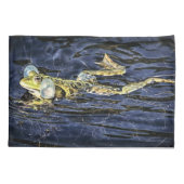 Housse D'oreillers Grenouille verte dans l'étang (Dos)