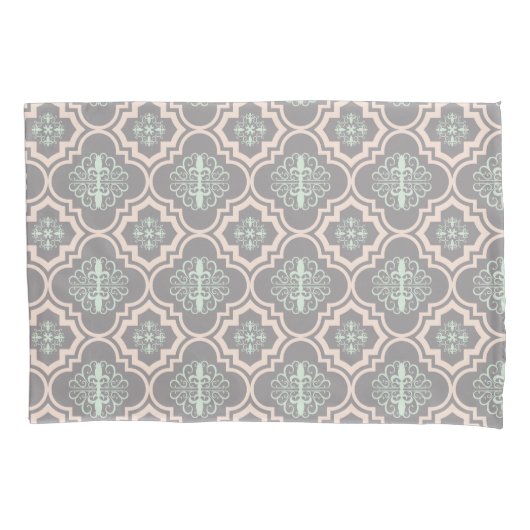 Housse D'oreillers Grey Baroque Royal Damask (devant)