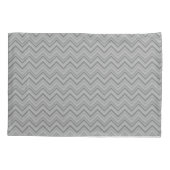 Housse D'oreillers Grey stripes zigzag (Dos)
