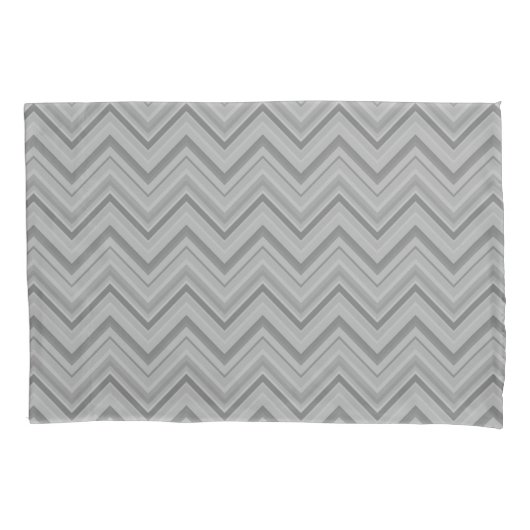 Housse D'oreillers Grey stripes zigzag (devant)