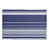 Housse D'oreillers Grilles complexes - Bleu (Dos-gauche)