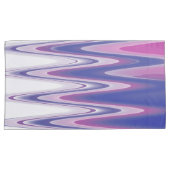 Housse D'oreillers gris bleu Fuchsia (devant-Droit)