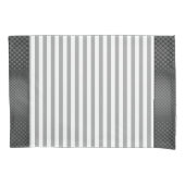 Housse D'oreillers Gris Et Blanc (devant)