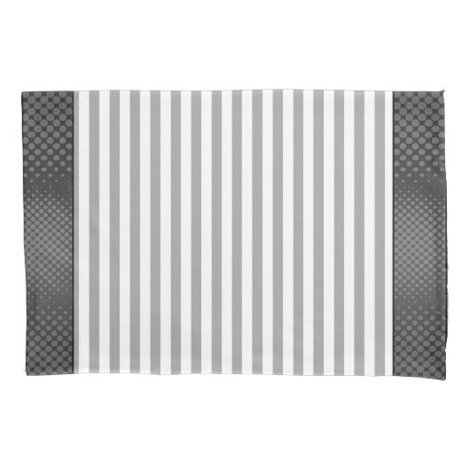 Housse D'oreillers Gris Et Blanc (devant)