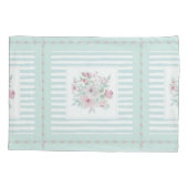 Housse D'oreillers Gris Monnaie Vert Bleu Positions (Dos-gauche)