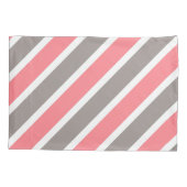 Housse D'oreillers Gris rouge moderne (Dos-gauche)