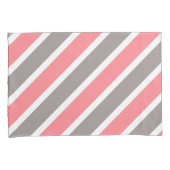 Housse D'oreillers Gris rouge moderne (devant-Droit)