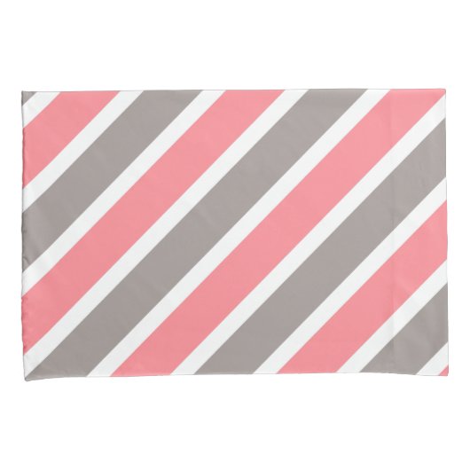 Housse D'oreillers Gris rouge moderne (devant-Droit)