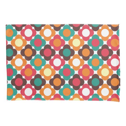Housse D'oreillers Groovy 70s Retro Flower Pattern | Bold Boho Floral (devant)
