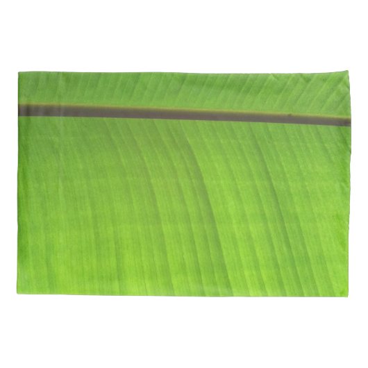 Housse D'oreillers Gros plan de la feuille de banane (Dos)