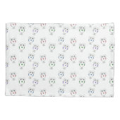 Housse D'oreillers Gros yeux motif blanc (Dos)
