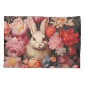 Housse D'oreillers Grotte Vintage en gros fleurs (Dos)