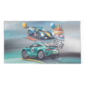 Housse D'oreillers Growing Up To Fast Boy Birthday Party  (Dos-gauche)