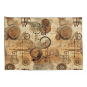 Housse D'oreillers Grunge Rustic Steampunk Horloge (1) (Dos-Droit)