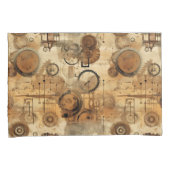 Housse D'oreillers Grunge Rustic Steampunk Horloge (1) (devant-Droit)
