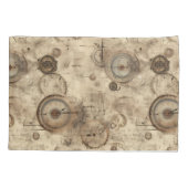 Housse D'oreillers Grunge Rustic Steampunk Horloge (11) (Dos-gauche)