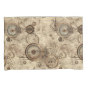 Housse D'oreillers Grunge Rustic Steampunk Horloge (11) (devant-Droit)