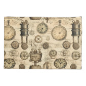 Housse D'oreillers Grunge Rustic Steampunk Horloge (14) (Dos-gauche)
