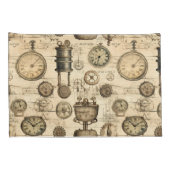 Housse D'oreillers Grunge Rustic Steampunk Horloge (14) (Dos-Droit)