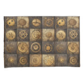 Housse D'oreillers Grunge Rustic Steampunk Horloge (15) (devant-Droit)