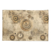 Housse D'oreillers Grunge Rustic Steampunk Horloge (2) (Dos-gauche)