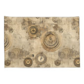 Housse D'oreillers Grunge Rustic Steampunk Horloge (2) (Dos-Droit)