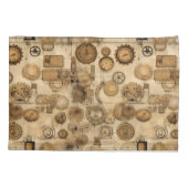 Housse D'oreillers Grunge Rustic Steampunk Horloge (4) (Dos-gauche)