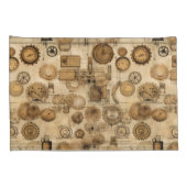 Housse D'oreillers Grunge Rustic Steampunk Horloge (4) (Dos-Droit)