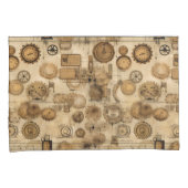 Housse D'oreillers Grunge Rustic Steampunk Horloge (4) (devant-Droit)