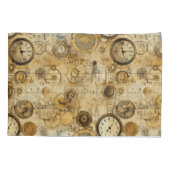 Housse D'oreillers Grunge Rustic Steampunk Horloge (5) (Dos-gauche)