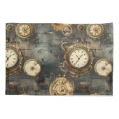 Housse D'oreillers Grunge Rustic Steampunk Horloge (8) (Dos-gauche)