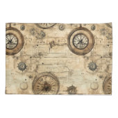 Housse D'oreillers Grunge Rustic Steampunk Horloge (9) (Dos-gauche)