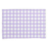 Housse D'oreillers Guingan lilas (devant-Droit)