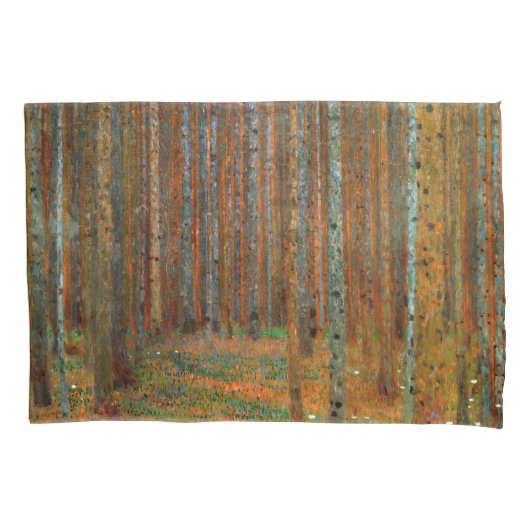 Housse D'oreillers Gustav Klimt - Forêt de pins de Tannenwald (devant)