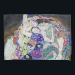 Housse D'oreillers Gustav Klimt - La Vierge<br><div class="desc">La Vierge / Le Maiden - Gustav Klimt,  Huile sur toile,  1913</div>